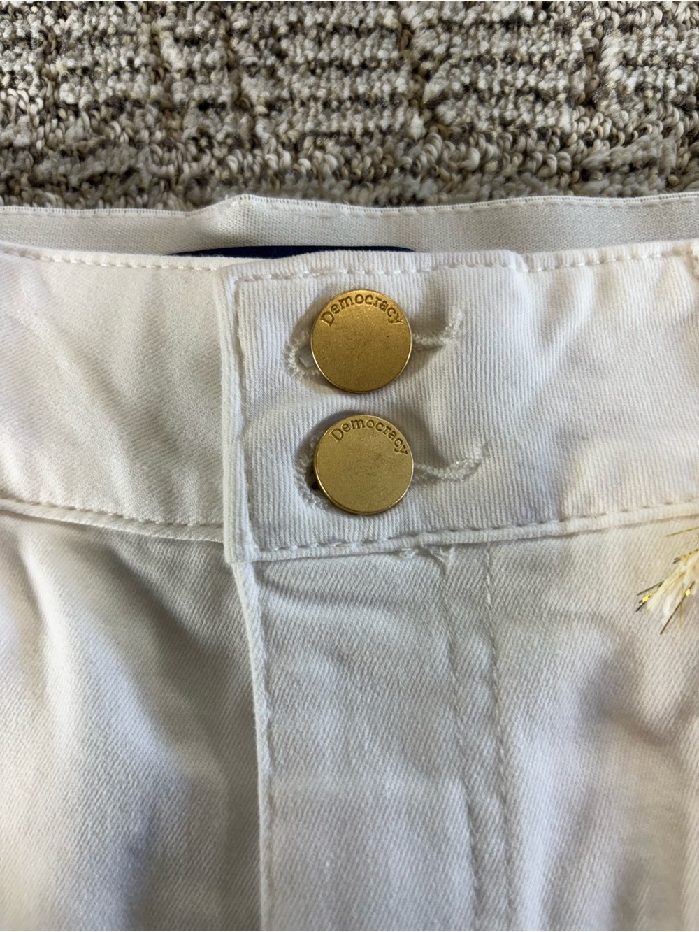 NWT Democracy Ab-solution Women’s Size 6 White High Rise Utility Shorts - Picture 5 of 12